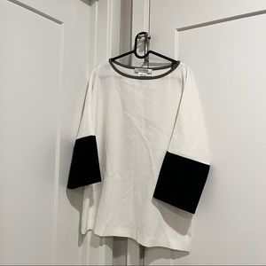 NWT Max Mara Orologi colour block crepe blouse size 8